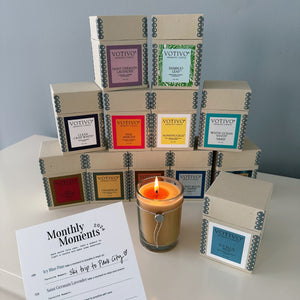 Monthly Moments 6.8oz Aromatic Candle Bundle