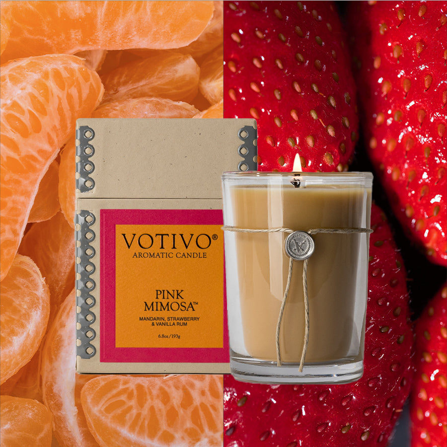 Pink Mimosa 6.8 oz. Aromatic Candle