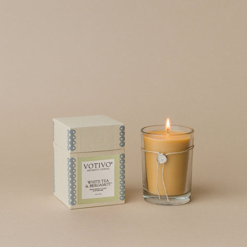NEW! 6.8 oz Aromatic Candle-White Tea & Bergamot