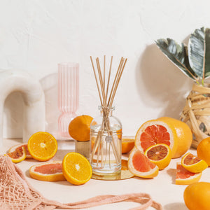 Starter Bundle - Aromatic Candle, Aromatic Reed Diffuser & Auto Fragrance - Island Grapefruit