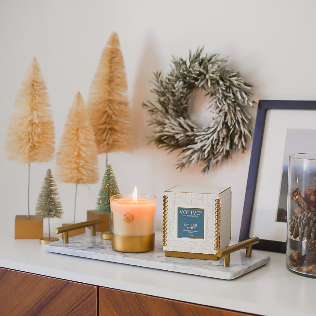 Icy Blue Pine 10 oz. Holiday Candle