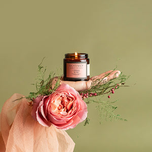 2.8oz Aromatic Jar Candle-Urban Rose