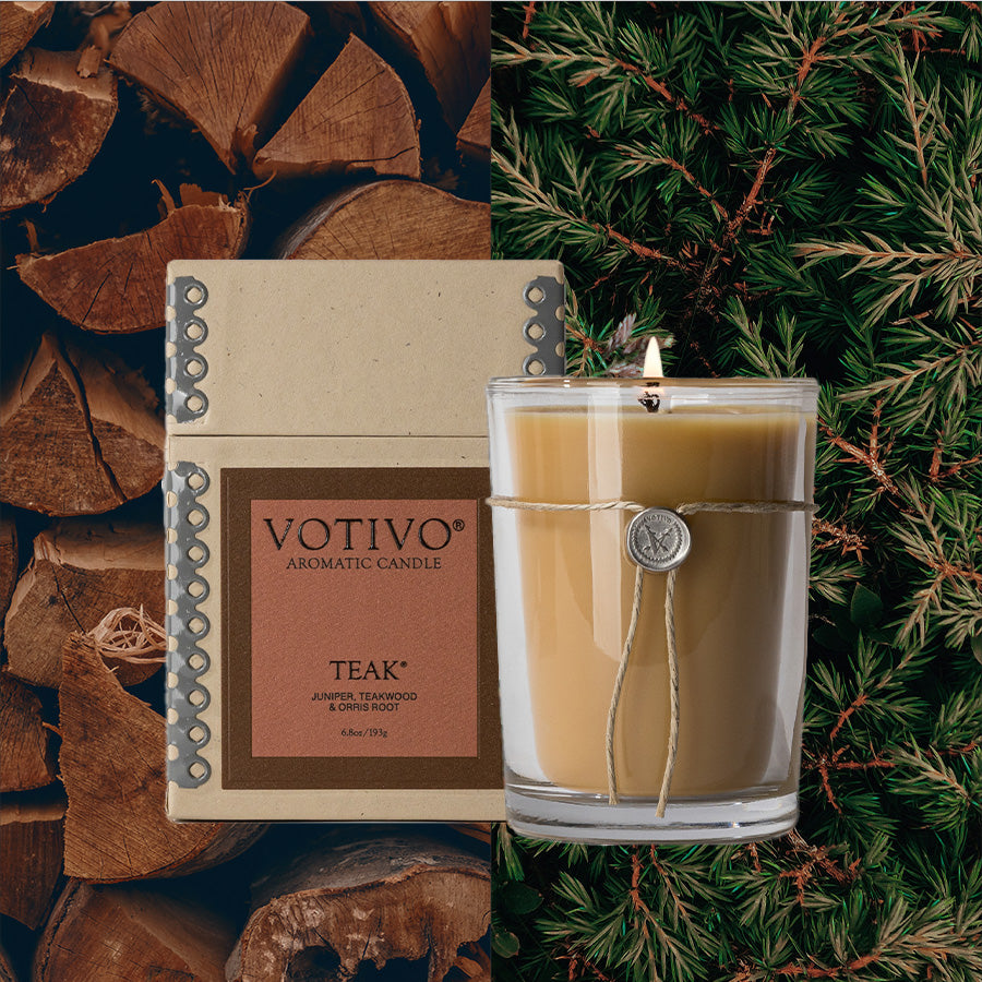 Teak 6.8 oz. Aromatic Candle