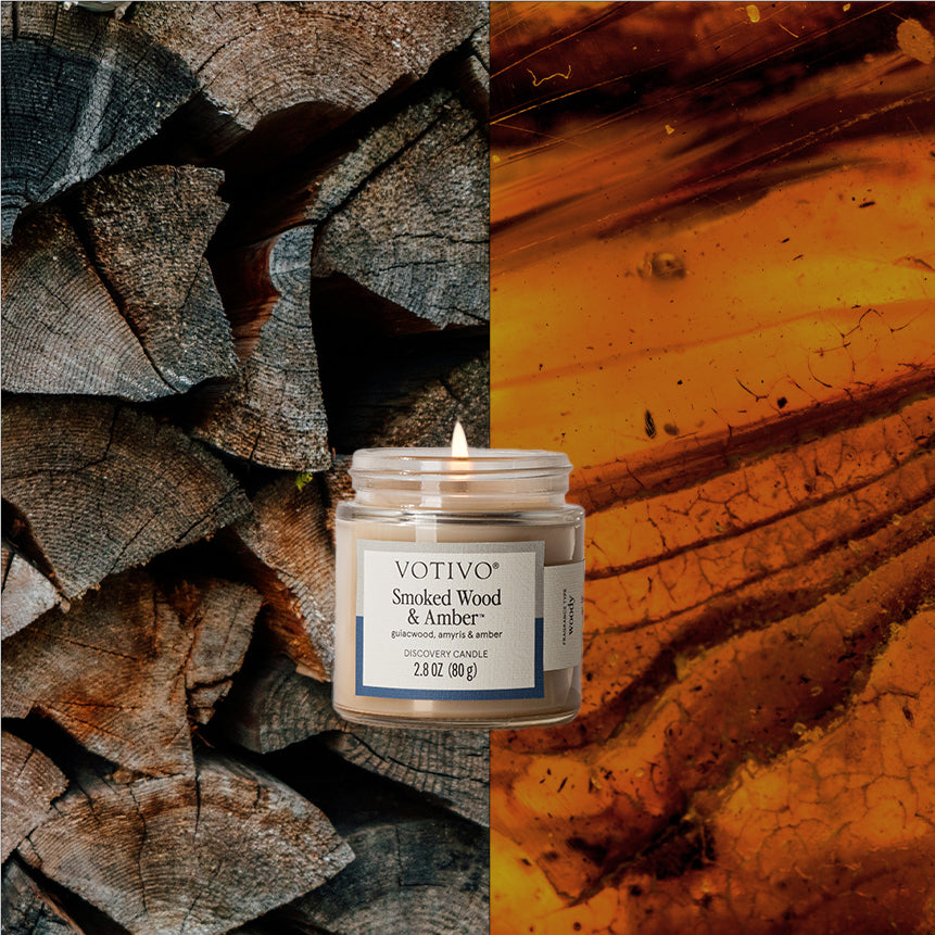 Smoked Wood & Amber Discovery Candle