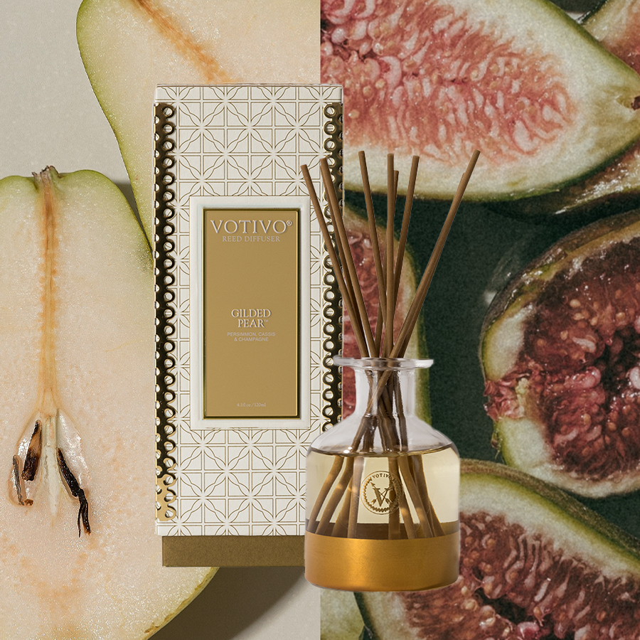 Holiday Reed Diffuser-Gilded Pear