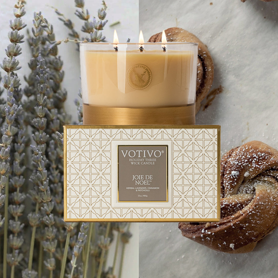 Joie de Noel Holiday 3 Wick Candle