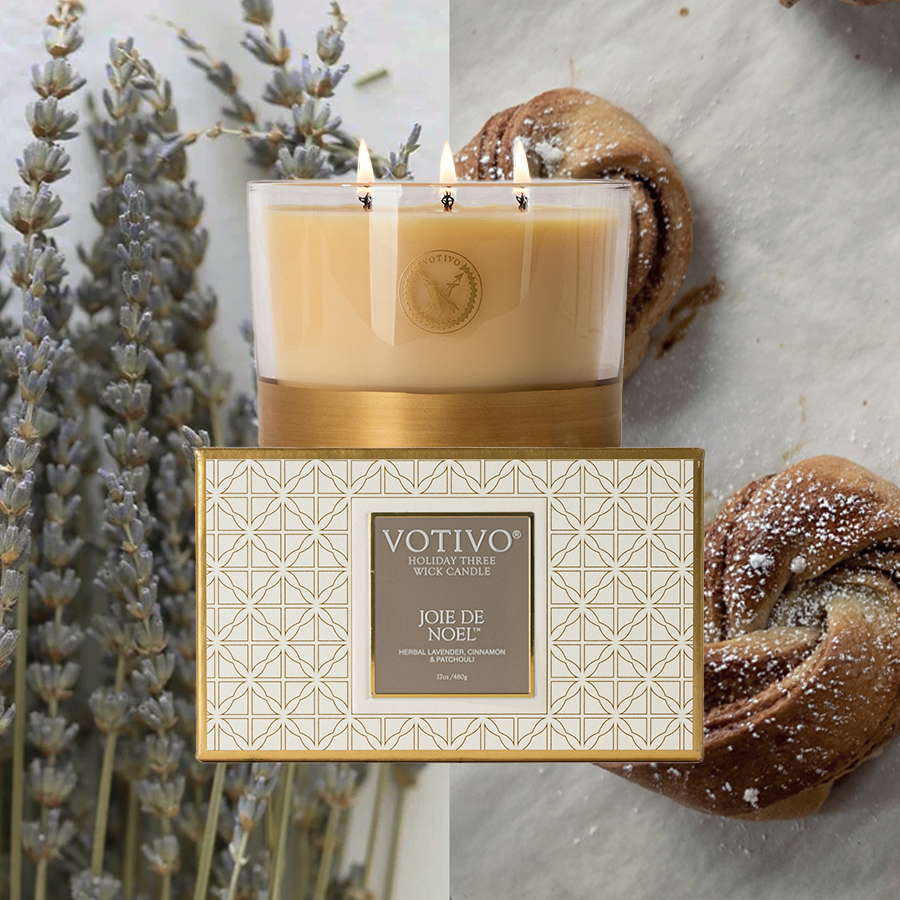Joie de Noel Holiday 3 Wick Candle