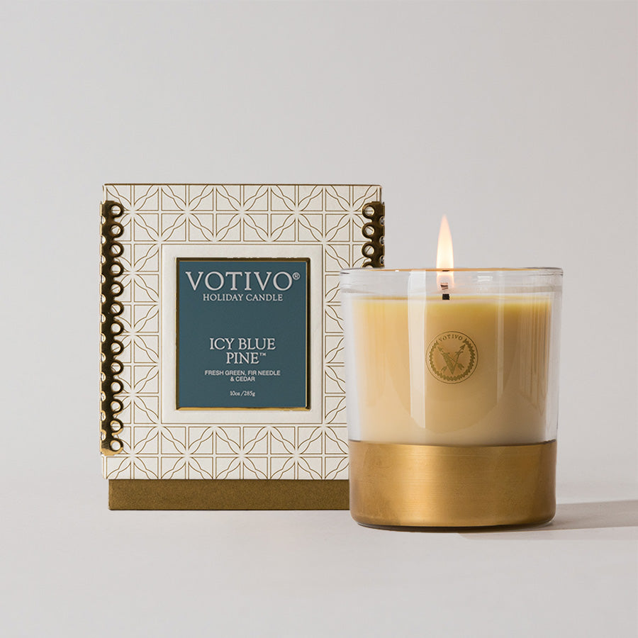 Icy Blue Pine 10 oz. Holiday Candle
