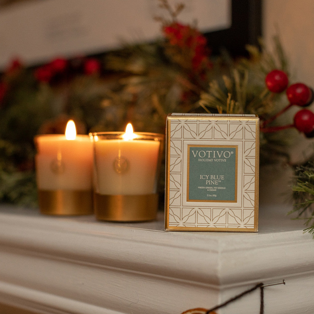 Holiday Collection Votive-Icy Blue Pine