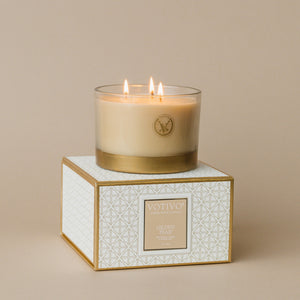 Holiday 3 Wick Candle-Gilded Pear