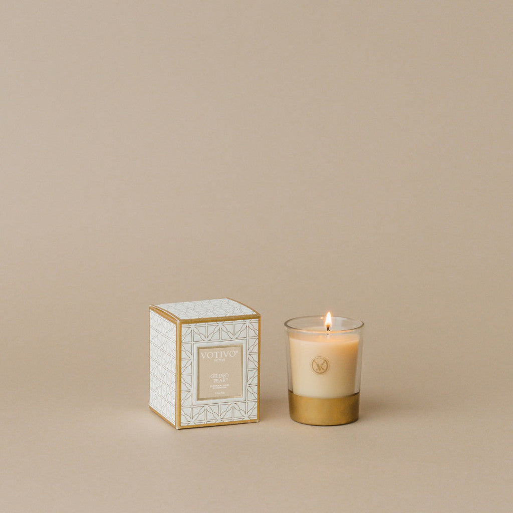 Holiday Collection Votive-Gilded Pear