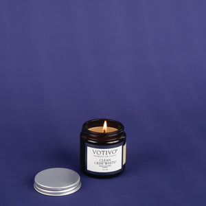 2.8oz Aromatic Jar Candle-Clean Crisp White