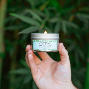 Aromatic Travel Tin Candle-Bamboo Leaf