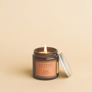 2.8oz Aromatic Jar Candle-Teak