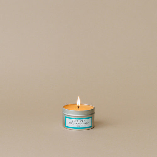 Aromatic Travel Tin Candle-White Ocean Sands